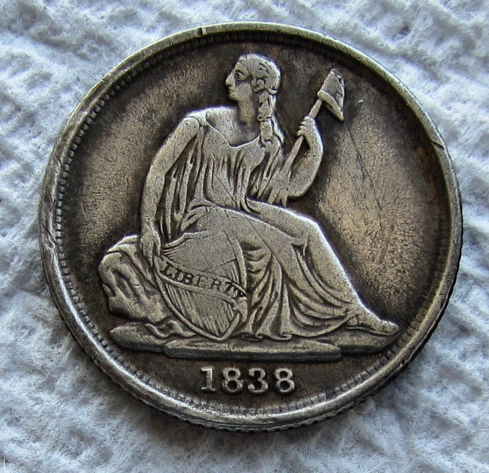 1838 Year Seated Liberty Dimes (1837-1891) for sale | eBay