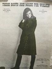 Nancy Sinatra These boots are made for walking sheet music