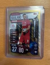 RARE ERLING HAALAND 2019-2020 ROOKIE Topps UCL Match Attax RB Salzburg #HH1 card. rookie card picture