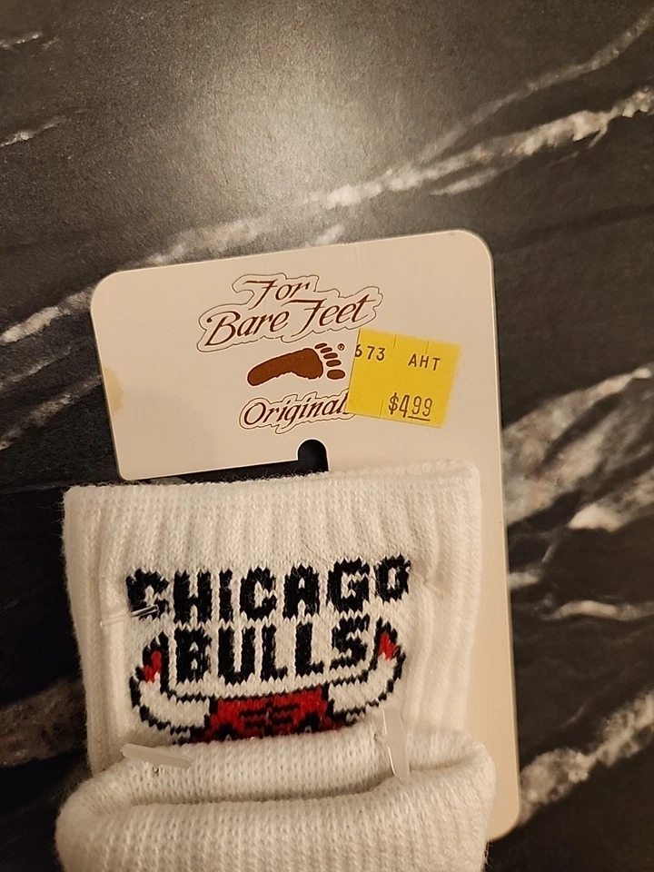 复古芝加哥公牛队青少年袜 7 - 9 — 第 3/4 张图片