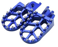 Pedane poggiapiedi maggiorate Honda CR 125 250 02 07 CRF 250 450 02 25 ergal BLU