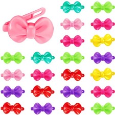 100 Pieces Girls Hair Barrettes Self Hinge Plastic Clip Toddler Kids Baby 80S 90