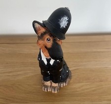 German Shepherd Dog In Police Uniform Figurine