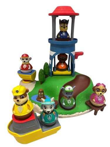 Paw Patrol Weebles Seal Island with 7 Figures- Everest Skye Zuma Rocky Chase - 第 1/9 張圖片