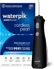 Waterpik Cordless Pearl Rechargeable Portable Water Flosser for Teeth, Gums