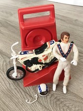 1970s IDEAL EVEL KNIEVEL AND STUNT CYCLE WITH ENERGIZER