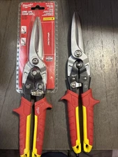 (2) Milwaukee Long Cut Aviation Snips (48-22-4567)