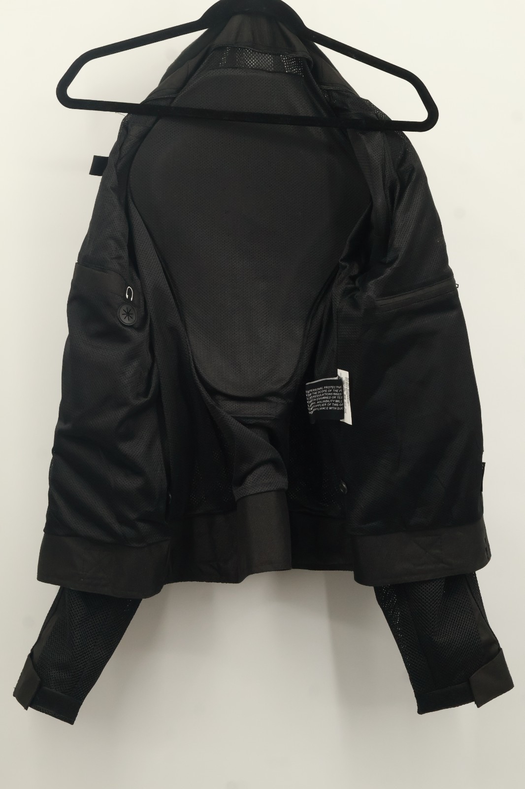 Vance USA Leather Men's Black Mesh Textile Motorcycle Jacket Size Medium