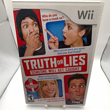 THQ Truth or Lies Someone Will Get Caught Nintendo Wii CIB Manual  2010 *crack*