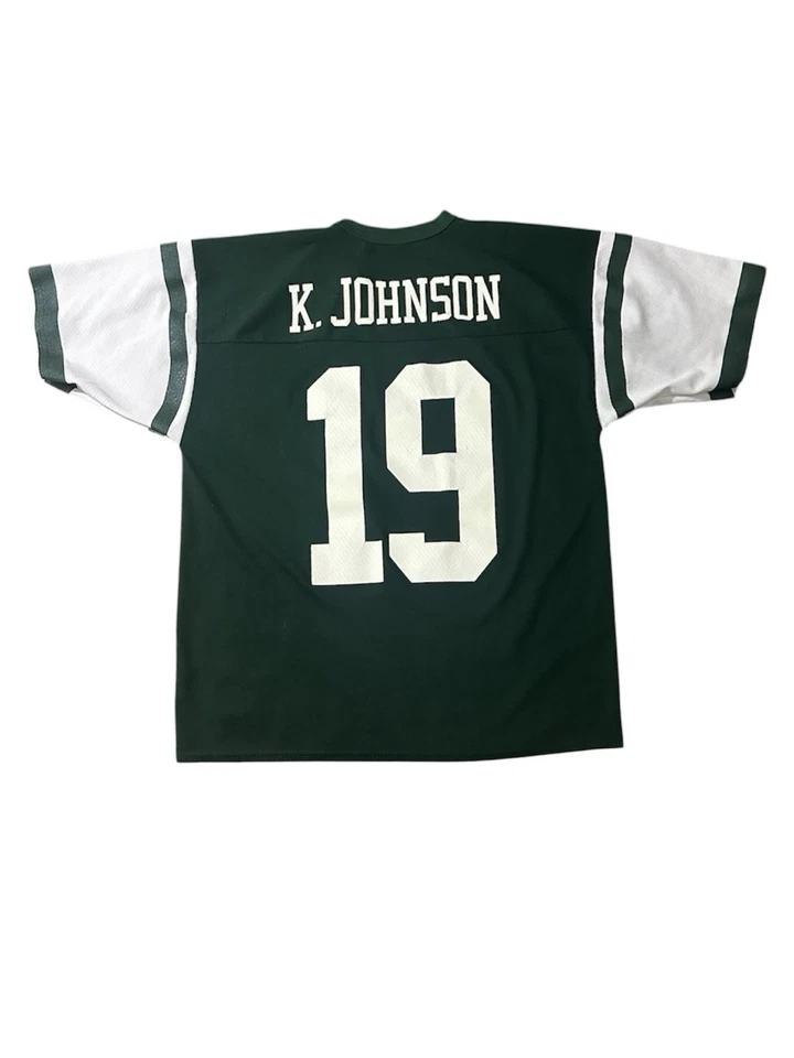 Camiseta deportiva New York Jets Keyshawn Johnson vintage años 90 NFL talla grande Foto 3 de 4