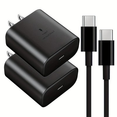 45W USB-C Super Fast Wall Charger + 6FT Cable For Samsung Galaxy S25 S24 S23 S22
