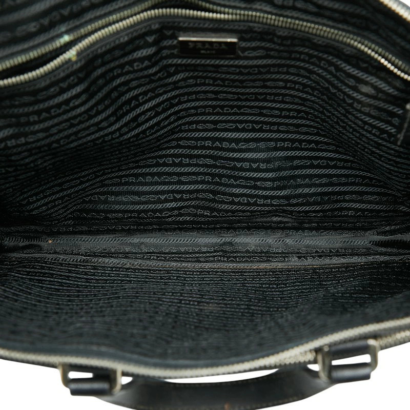 PRADA triangular logo plate handbag business bag … - image 13