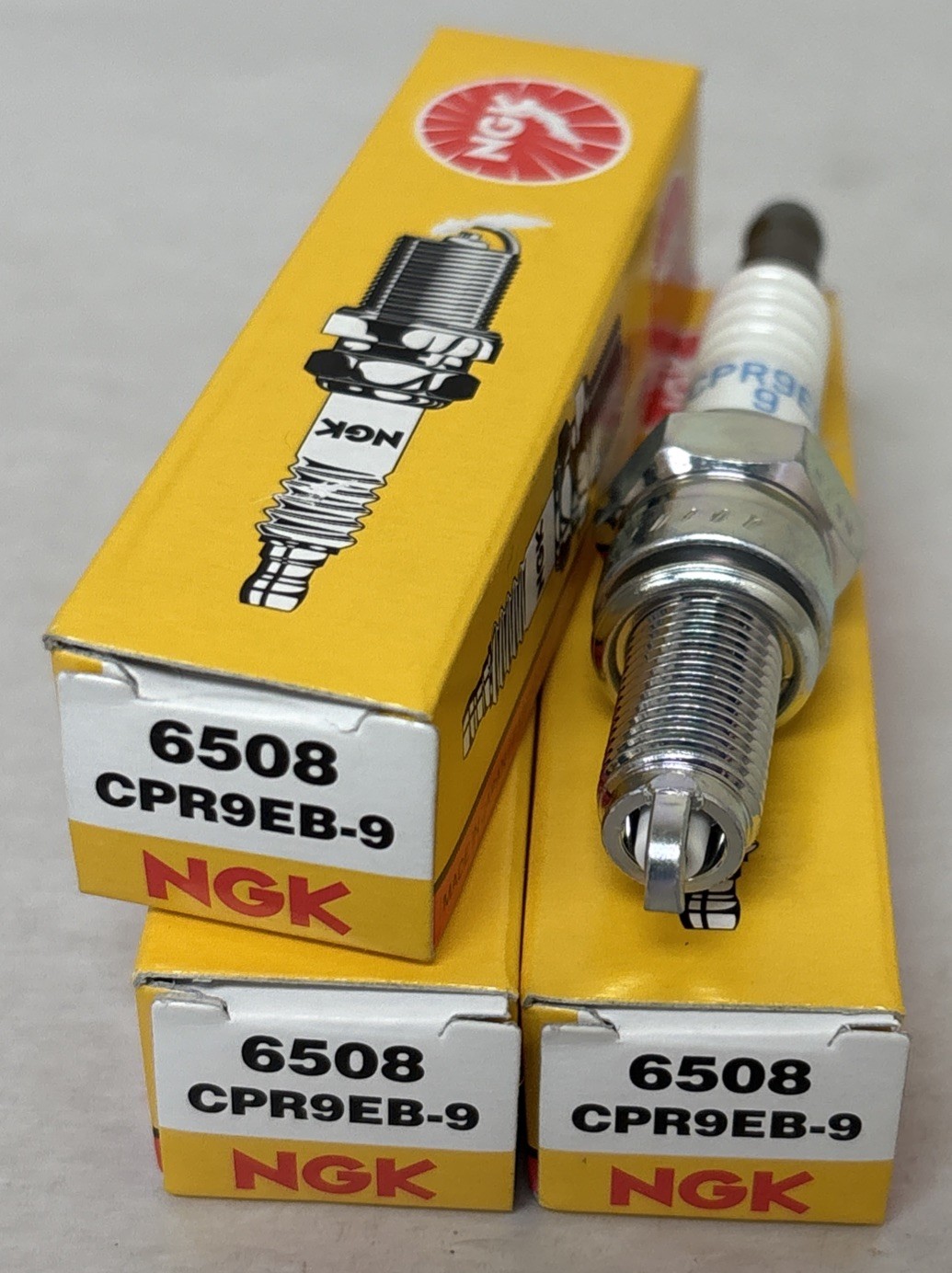 NGK R 6508 Standard Nickel Universal Spark Plugs 3 PN #CPR9EB-9 #S1021
