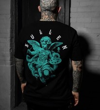 SULLEN CLOTHING ONCE BITTEN CHERUB TATTOO ART PREMIUM T-SHIRT