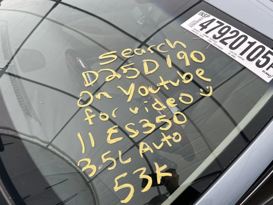 (LOCAL PICKUP ONLY) Roof Glass Roof Front Fits 07-12 LEXUS ES350 196591 - Image 3 of 4