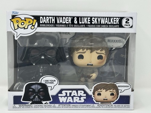 Funko Pop! Star Wars: Darth Vader & Luke Skywalker 2 Pack #780 with Protector - Picture 4 of 9