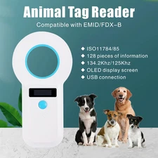 Usb2.0 134.2khz Rfid Animal Reader 15 Digits Pet Id Scanner Emid Fdx-b