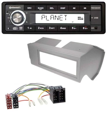 Continental USB 1DIN AUX DAB MP3 Autoradio für Fiat Panda (bis 2002) - grau - Bild 1 von 4