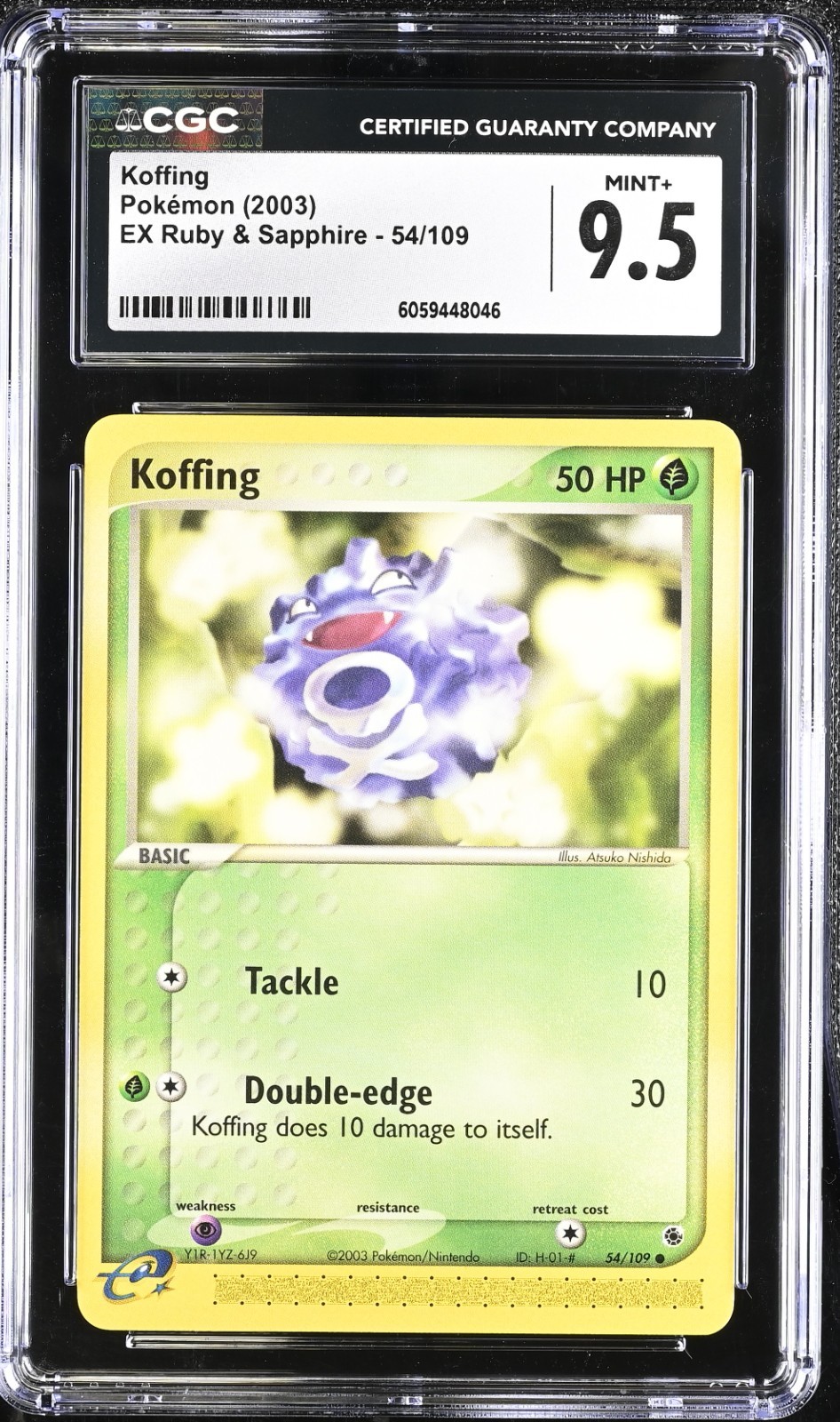 CGC 9.5 Koffing 54/109 EX Ruby & Sapphire 2003 Pokemon Card