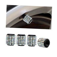 Bling Car Tire Valve Stem Caps, 4PCS Crystal Rhinestone Dustproof Multicolour