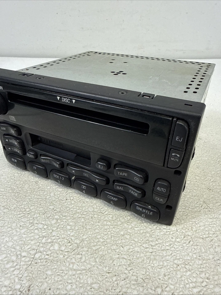 Receptor de radio reproductor de CD Ford F-150 AM FM 2001-2003 OEM YU3F-18C868-AA PROBADO Foto 4 de 4