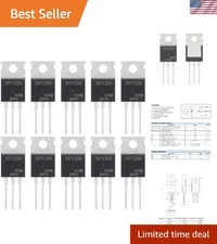 Efficient 17A 100V N-Channel MOSFET Transistors - Pack of 10 for Versatile Use