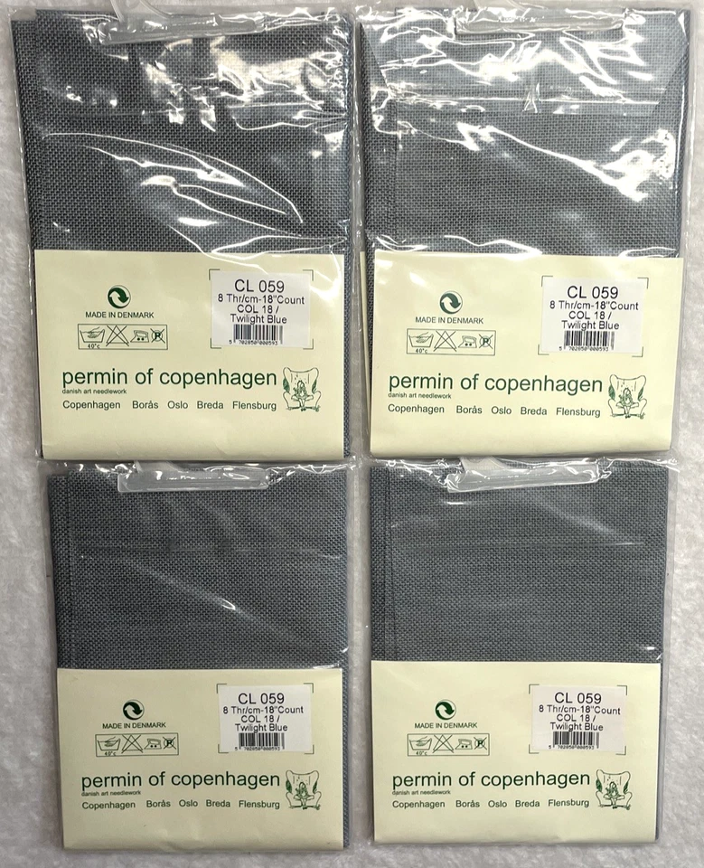 Lot of 9 Wichelt Permin Country Linen 18 Ct Premium Fabric 18 x 18 Mixed Colors - Image 2 of 3