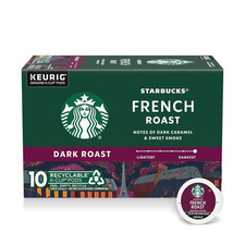 K-Cup Coffee Pods, Dark Roast Hot or Iced Coffee, French Roast, 10 Keurig Pods