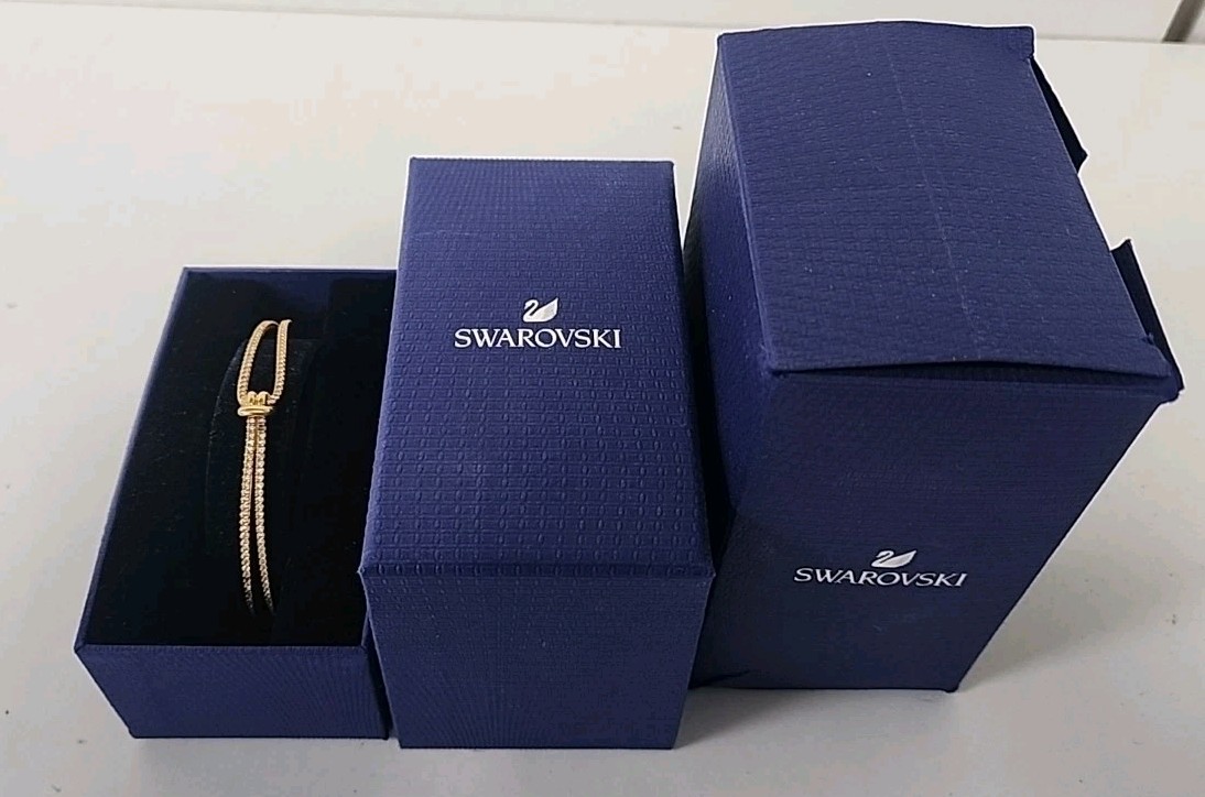 Genuine Swarovski Lifelong Rose Gold Tone Crystal Bangle 5390818