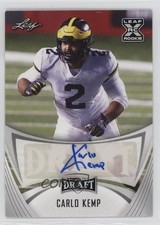 2021 Leaf Draft Carlo Kemp #BA-CK1 Auto 0c2