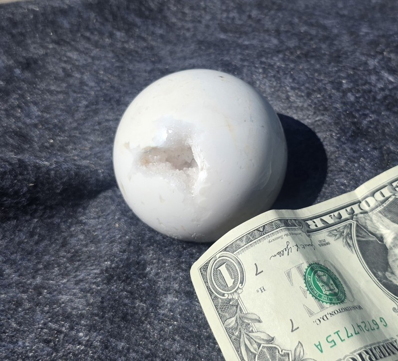 Whie Snow Agate Sphere