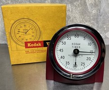 Vintage Kodak Red Darkroom Timer With Box, Not Working / Parts / Repair