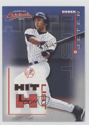 2002 Donruss Originals Hit List 305/1500 Derek Jeter #HL-5 HOF 02v3