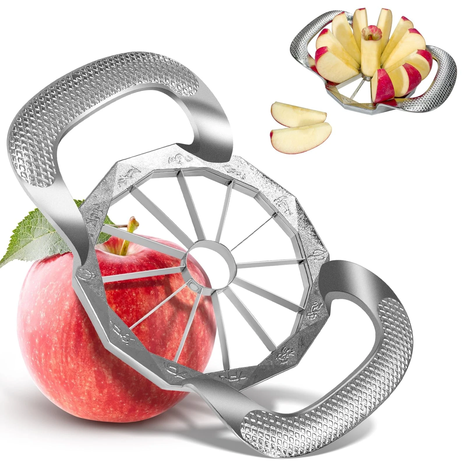 Apple Slicer and Corer All-metal Construction Cutter with 12 Stainless Steel
Opens in a new window o