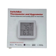 SwitchBot Room Thermometer Hygrometer Indoor, Bluetooth Temperature Monitor