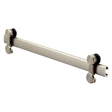 Delta 60 in. Contemporary Sliding Bathtub Door Track Assembly Kit Brushed Nickel