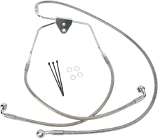 Drag Specialties 1741-2626 Extended Stainless Steel Front Brake Line Kit 15 3...