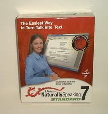 DRAGON Naturally Standard 7 Create Notes  E-mail Simply by Speaking Open Box