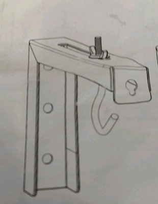 Universal Projector Screen Wall Mount L-Bracket Hanging Ceiling Mount, 6 inch 