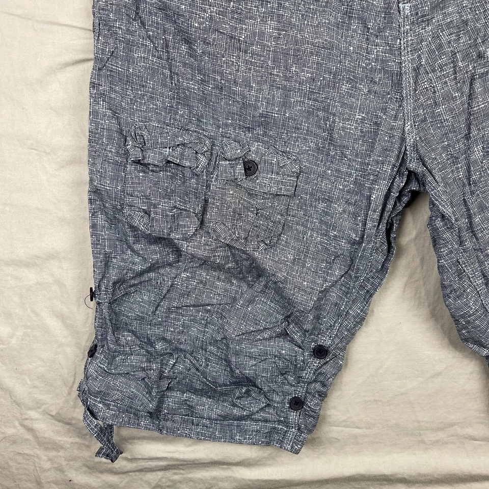 Pantalones Cortos Carga Sean John Para Hombres 38 Azul Paracaidista Militar Sueltos Hip Hop Patinador Foto 4 de 4