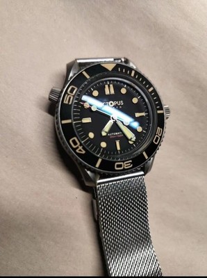 007 Titanium Automatic  Dress Men Watches  PT5000 Mechanical Sports Wristwatch