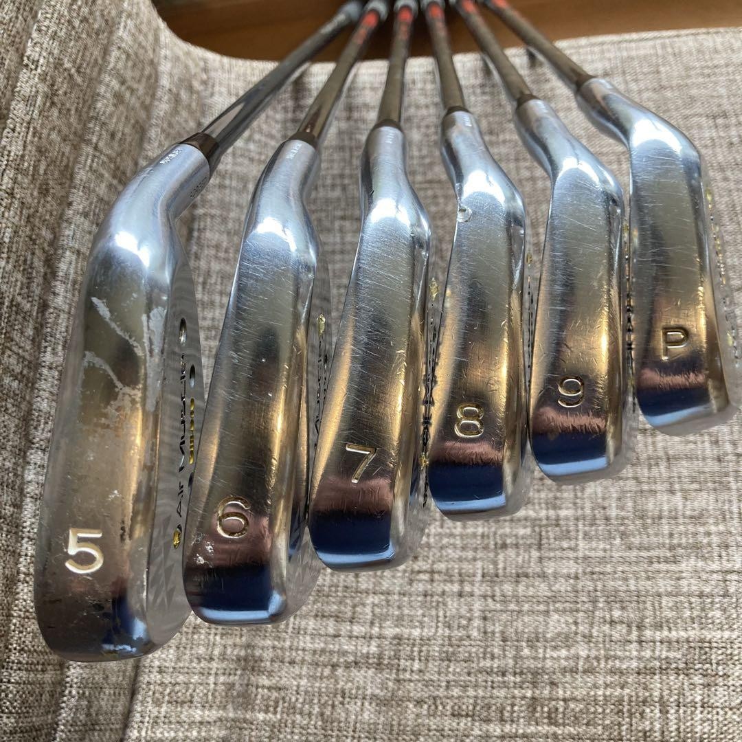 GMA アイアンセット Air Muscle GM-010 GMA Air Muscle GM-010 Iron Set 5-9 PW N.S.PRO MODUS105 Used