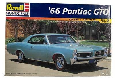 Revell/Monogram 1966  66 Pontiac GTO Vtg 1998 1:25 Model Kit NEW SEALED #85-2537