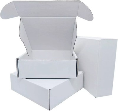 6 x 6 x 2 Inch 50 Pack Recyclable Gift Mailers Corrugated Shipping Boxes
