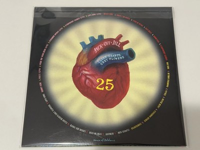 Jack Off Jill Clear Hearts Grey Flowers Splatter Vinyl LP Record