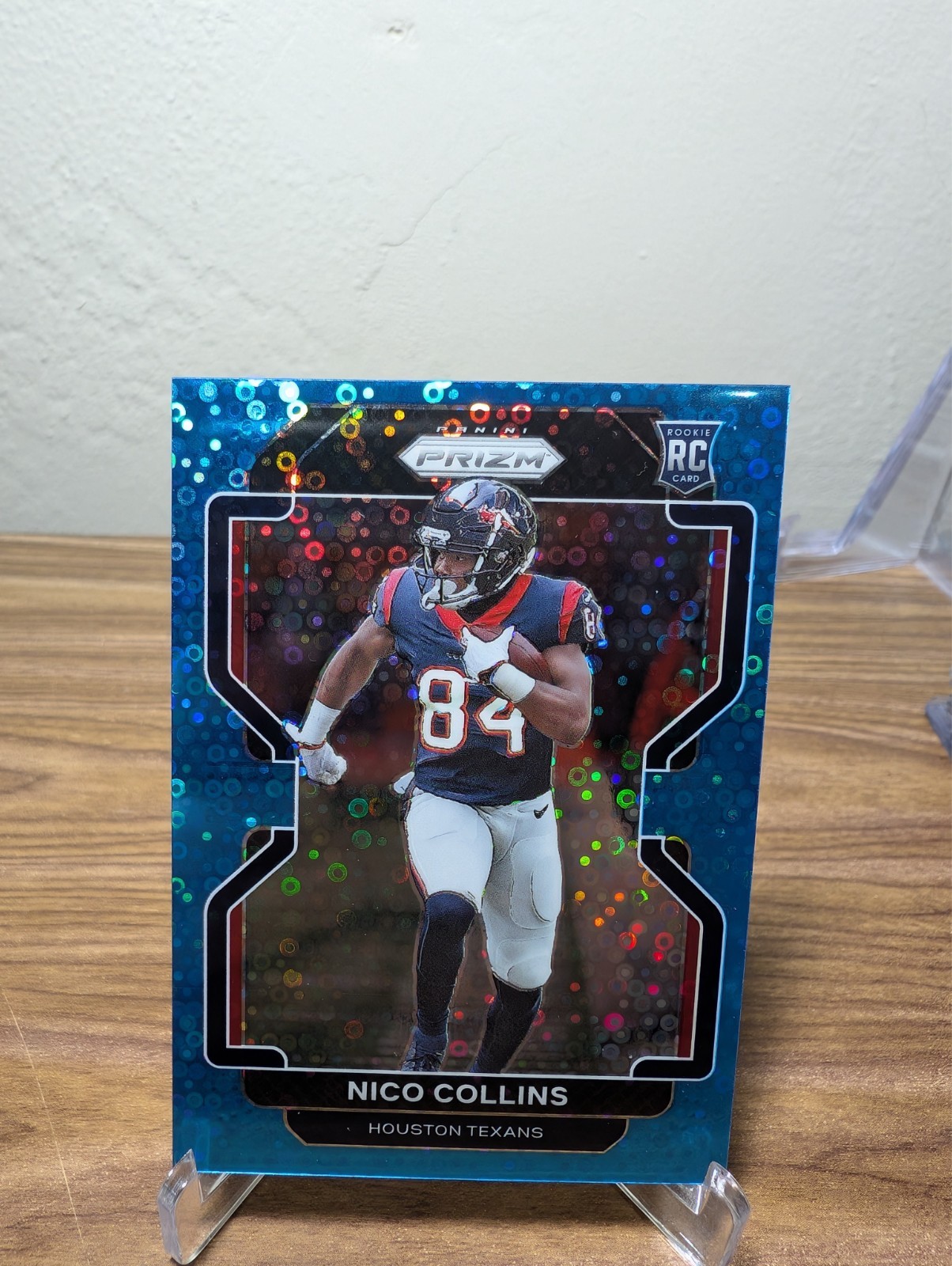 2021 Panini Prizm - Rookie Nico Collins #360 Light Blue Disco /79 RC Texans