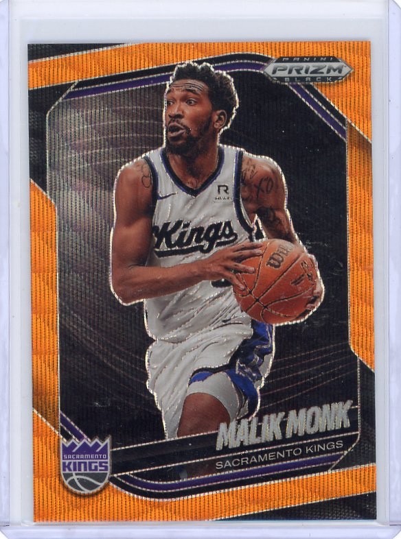 2024-25 Panini Prizm Black - Malik Monk #97 Orange Wave /60