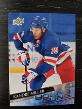 2020-21 Upper Deck Hockey #461 K'andre Miller Young Guns RC New York Rangers 
