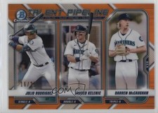 2021 Bowman Orange Refractor 16/25 Julio Rodriguez Darren McCaughan #TP-SEA y6z