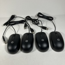HP USB Optical Mouse 672652-001 Black Wired Lot of 4 